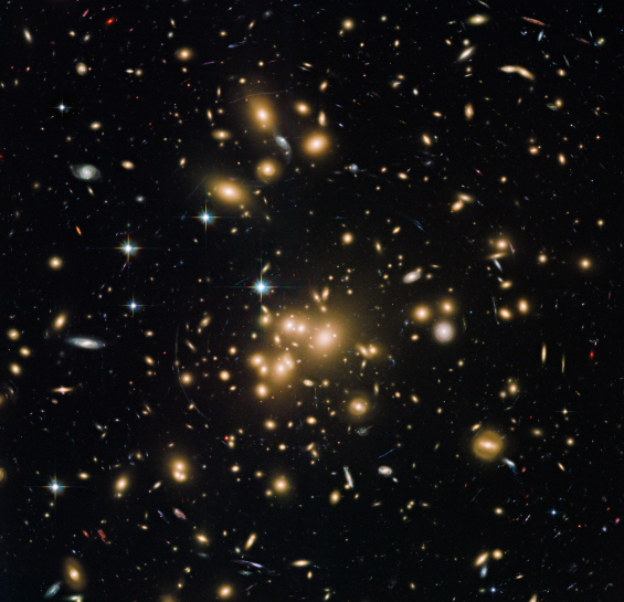 Хаббл сделал новое фото галактического кластера ABELL 1689